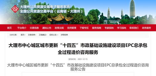 71.4億元助力大理市中心城區城市風貌改造 十四五期間社會經濟咨詢服務的戰略藍圖